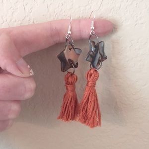Handmade star earrings